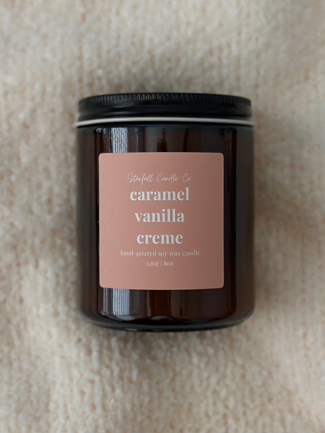 Caramel Vanilla Creme Soy Wax Candle