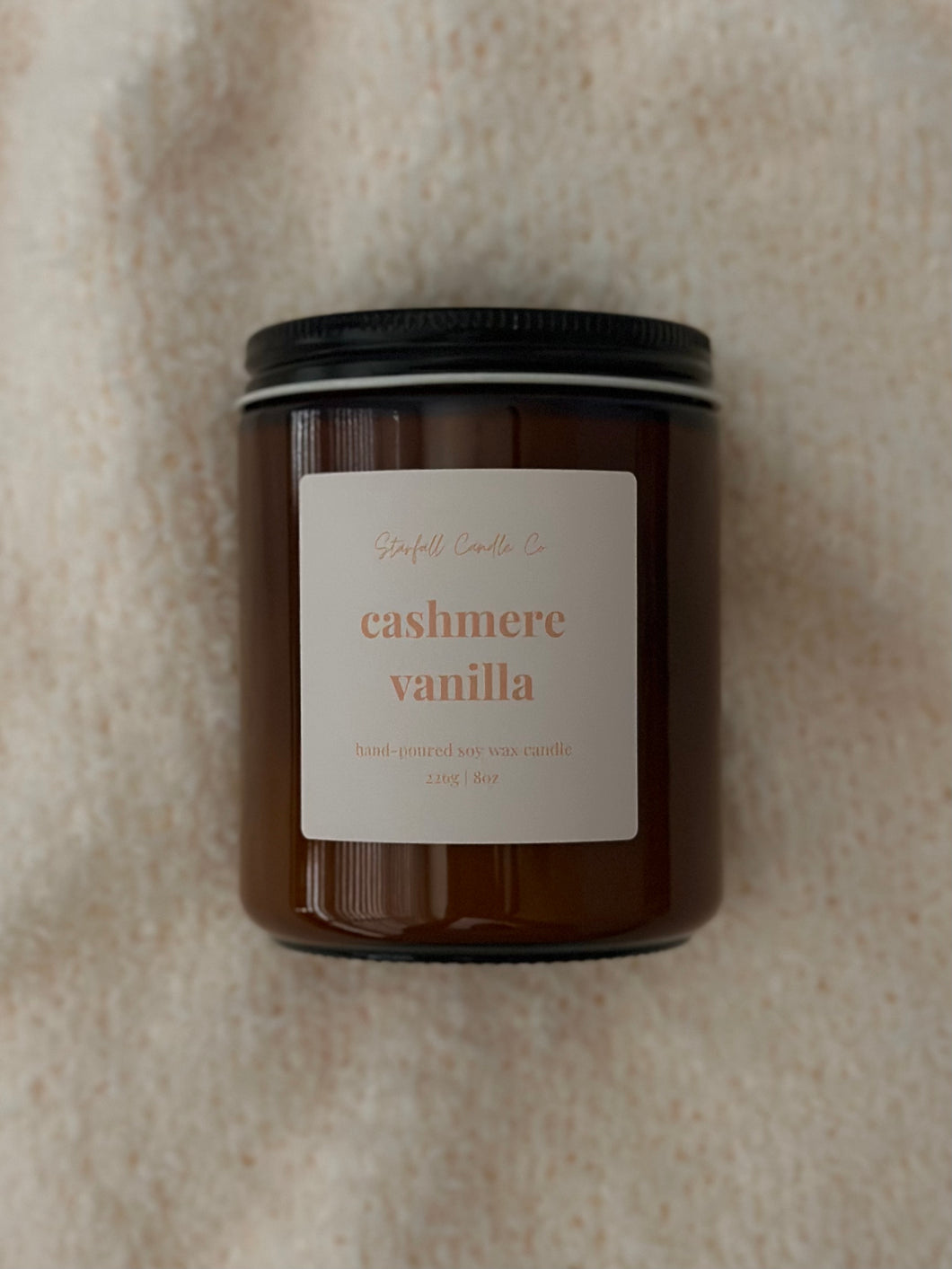 Cashmere Vanilla Soy Wax Candle